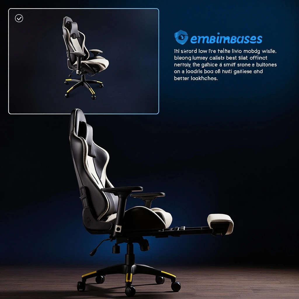 Low-profile gaming recliner with footrest extension for living room console setups.